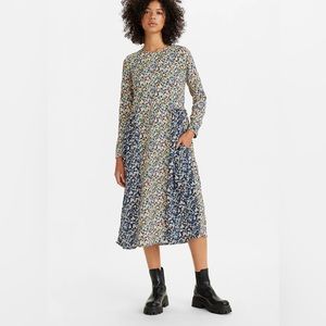 LEVI'S RONAN DRESS ZINZI FLORAL MULTI COLOR, XL, Never worn